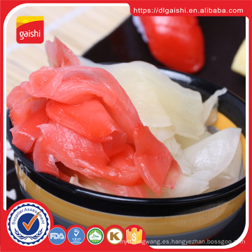 Jengibre de sushi encurtido sazonado rojo de grado superior